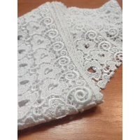 Gipiura biała Gruba Koronka do ozdabiania i dekoracji szerokość 9cm